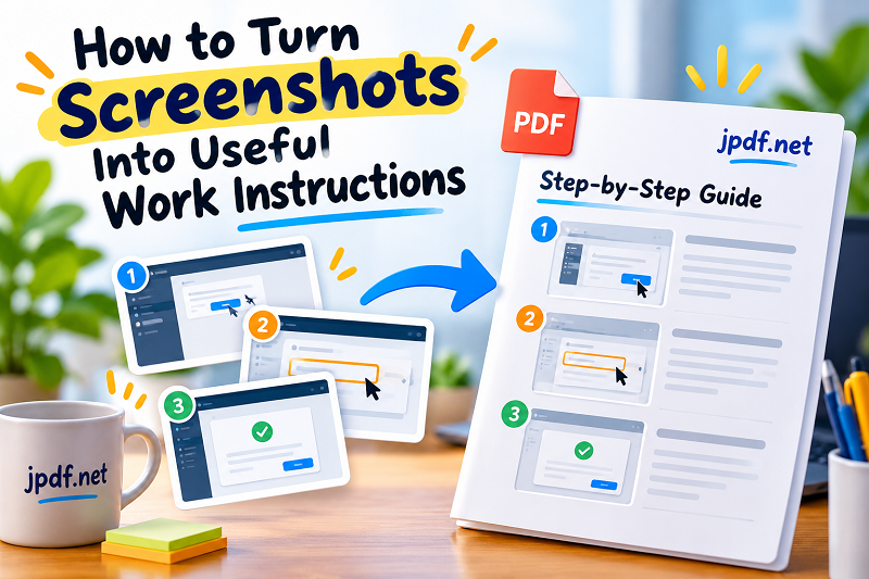 How to Turn Screenshots Into Useful Work Instructions - jpdf.net