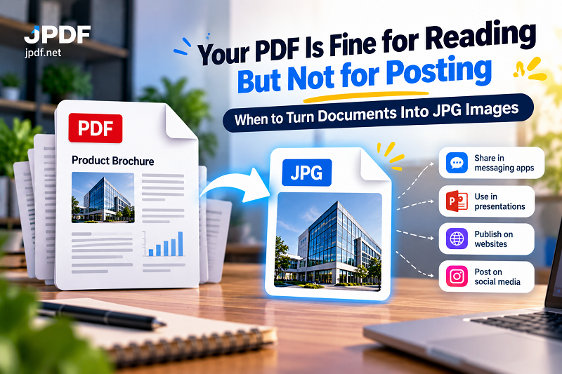 When to Turn a PDF Into a JPG for Easier Sharing - jpdf.net